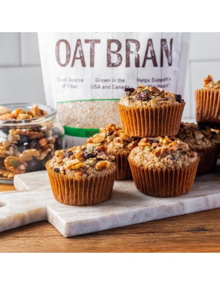 Salvado de Avena Orgánico NOW Foods 396g - Fuente de Fibra y Proteína