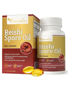 Aceite de Esporas de Reishi YongWell 500mg - 60 Gelatinas Blandas