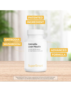 Suplemento Antrodia Salud Hepática SuperSmart - 60 Cápsulas Veganas 2