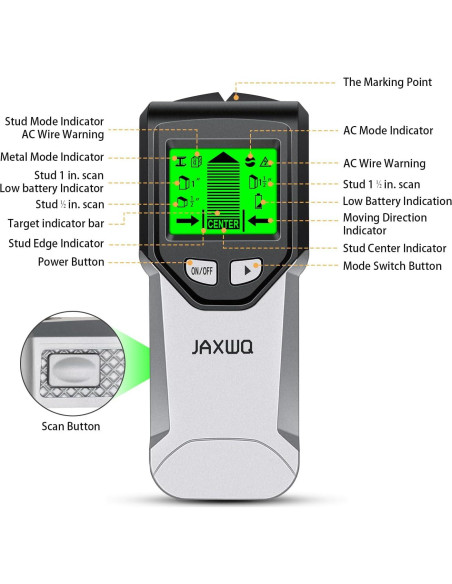 Buscador de Estudio JAXWQ TH410 5 en 1 Pantalla LCD
