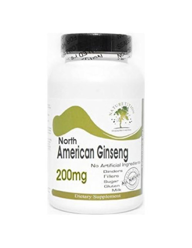 Ginseng Americano 200mg 200 Cápsulas Naturetition Sin Aditivos