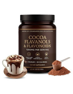 Cacao en polvo alto flavanol 150g - Apoya salud corazón