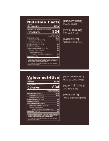 Aceite Crudo de Perilla NICE WITCH'S 270ml - 100% Natural