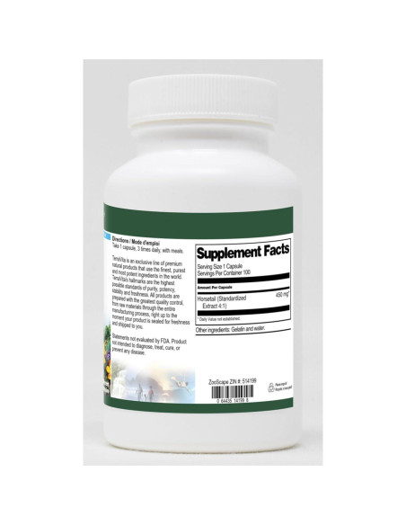 Extracto de Cola de Caballo TerraVita 450 mg 100 Cápsulas