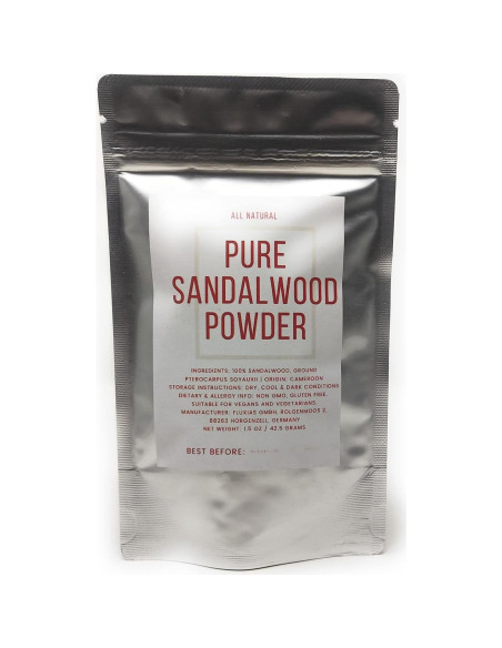 Polvo de Sándalo Puro 100% Natural - Grado Culinario 42.5g