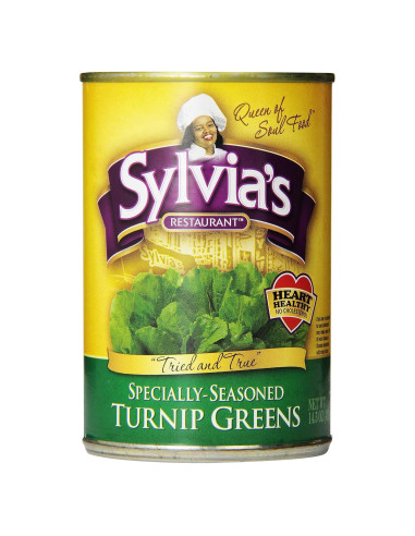 Verduras de Nabo Sazonadas Sylvia 12 Latas 410g - Sabor Soul