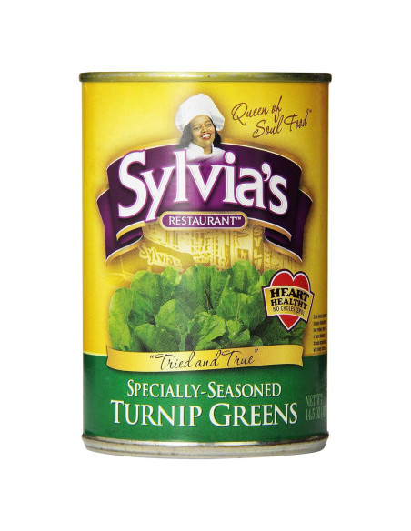 Verduras de Nabo Sazonadas Sylvia 12 Latas 410g - Sabor Soul