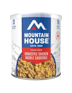 Cazuela de Pollo y Fideos Mountain House 10 Porciones 30 Años Vida Útil