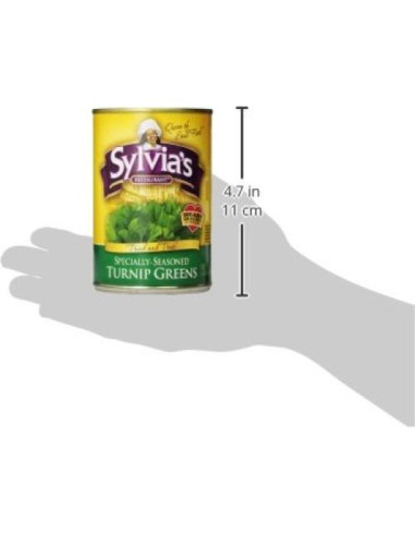 Verduras de Nabo Sazonadas Sylvia 12 Latas 410g - Sabor Soul