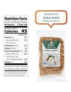 Rábano Daikon Seco Eden 99.22 g - Rebanado y Secado al Sol 2