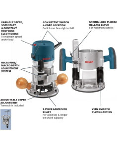 Router de Madera BOSCH 1617EVSPK con 6 Brocas de Carburo 2