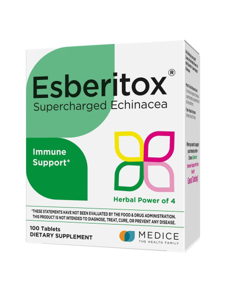 Echinacea Supercargada 100 Tabletas - Suplemento Inmunológico Herbal
