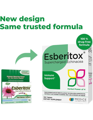 Echinacea Supercargada 100 Tabletas - Suplemento Inmunológico Herbal
