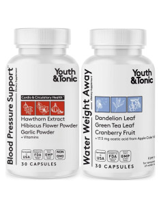Píldoras Diuréticas Youth & Tonic 60 cps para Retención de Agua