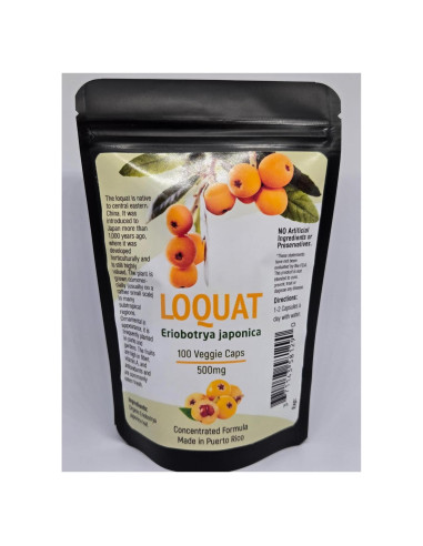 Cápsulas de Níspero 500mg Natural - 100 Unidades