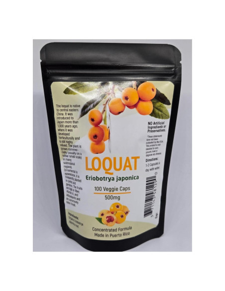 Cápsulas de Níspero 500mg Natural - 100 Unidades