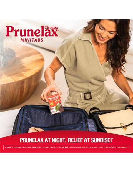 Prunelax Laxante Vegano 20 Tabletas Alivio Nocturno Estreñimiento