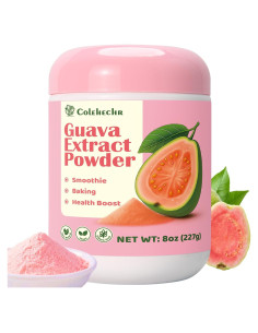 Extracto en polvo de guayaba rosa 227 g - 100% natural, vegano