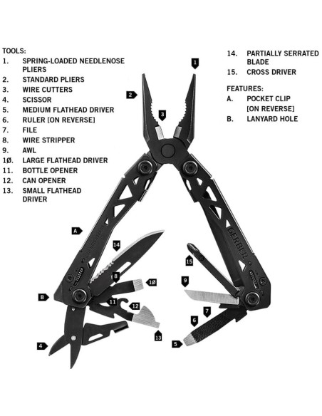 Multiherramienta Gerber Gear Suspension-NXT 15 en 1 Negra
