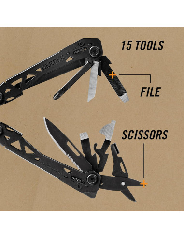 Multiherramienta Gerber Gear Suspension-NXT 15 en 1 Negra