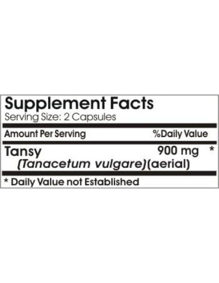 Tansy 900mg 180 Cápsulas Naturetition - Sin Aditivos