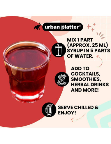 Jarabe de Kokum Urban Platter 700ml | Bebida Refrescante Digestiva