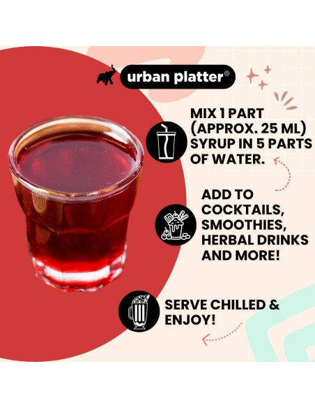 Jarabe de Kokum Urban Platter 700ml | Bebida Refrescante Digestiva