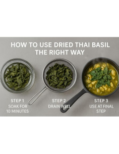 Hojas Secas de Albahaca Dulce Tailandesa Hida Beauty 30g 2