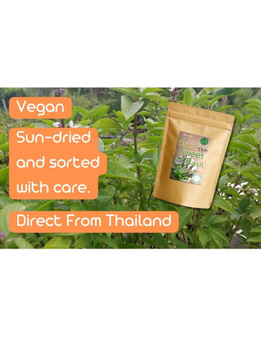 Hojas Secas de Albahaca Dulce Tailandesa Hida Beauty 30g