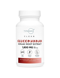 Extracto de raíz de konjac glucomanano Type Zero 90 cápsulas