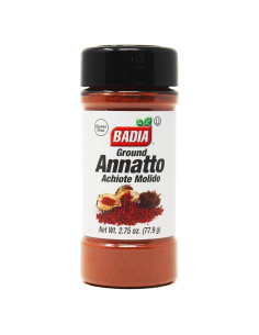 Achiote Molido Badia 77 g - Sazonador Natural para Platos Latinos
