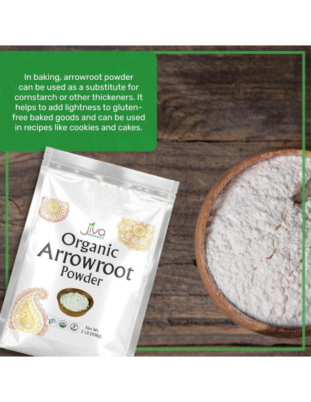 Harina de Arrurruz Orgánica Jiva Organics 907g Sin Gluten