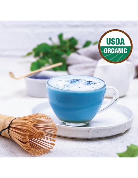 Polvo de Flor de Guisante Mariposa Orgánico 227g - Colorante Natural