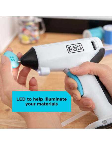 Pistola de Pegamento Inalámbrica BLACK+DECKER 4V 20 Barras