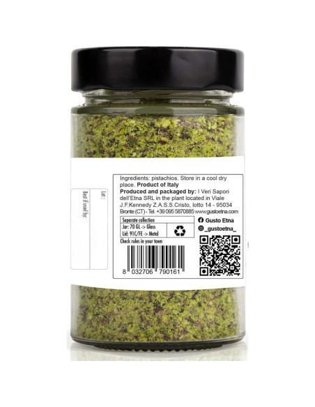 Harina de Pistacho GUSTO ETNA 80 g Sin Gluten Alta en Proteínas