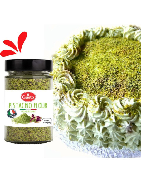 Harina de Pistacho GUSTO ETNA 80 g Sin Gluten Alta en Proteínas