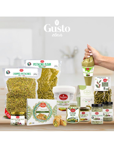 Harina de Pistacho GUSTO ETNA 80 g Sin Gluten Alta en Proteínas