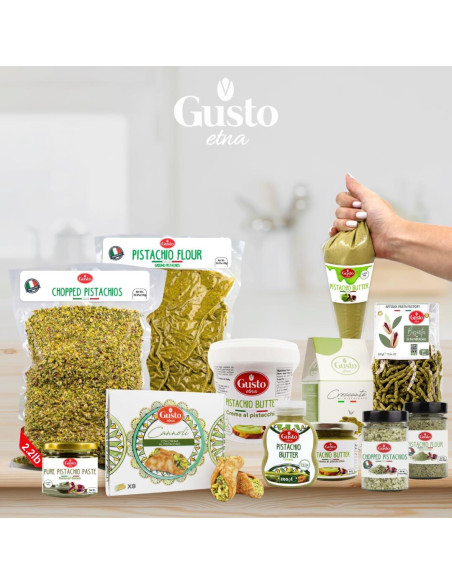 Harina de Pistacho GUSTO ETNA 80 g Sin Gluten Alta en Proteínas