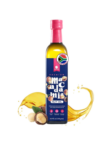 Aceite de Nuez de Macadamia Gourmanity 500ml Prensado en Frío