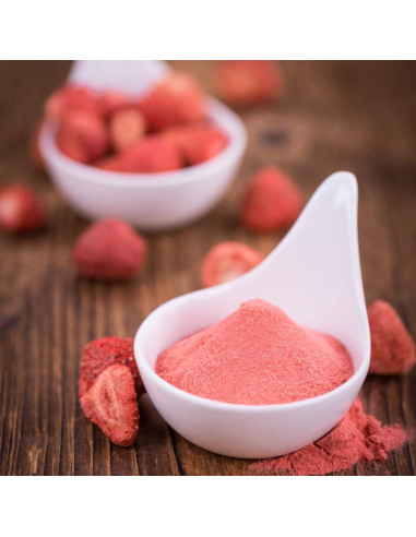 Polvo de Fruta de Fresa GranAroma 226.8g - Ideal para Batidos y Postres