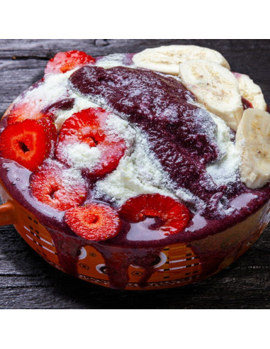 Polvo de Fruta de Fresa GranAroma 226.8g - Ideal para Batidos y Postres