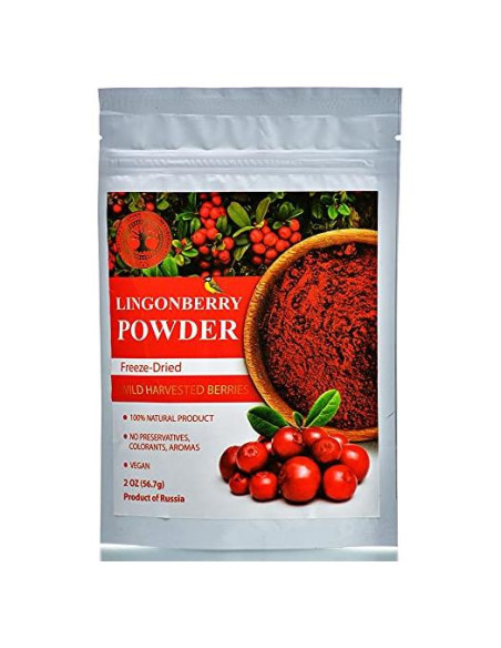 Polvo de Lingonberry Liofilizado Tesoro Siberiano 56.7 g