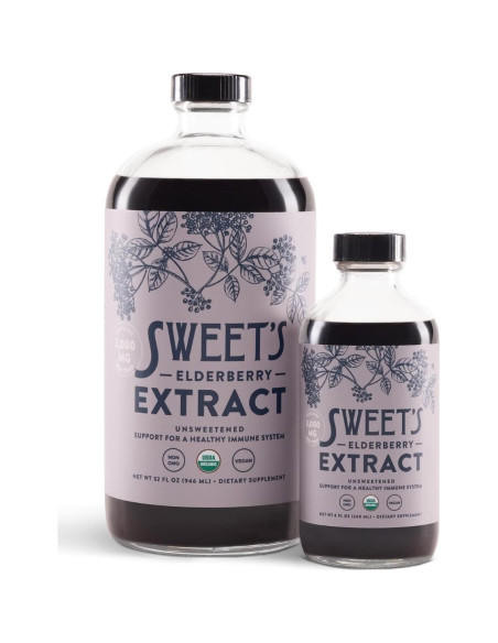 Extracto de Saúco Orgánico Sweet 236.6 ml Sin Azúcar Vegano