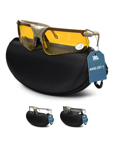 Gafas de Tiro XAegis con Estuche Antivaho UV400