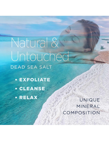 Sal de Mar Muerto Minera Fina 8.62 kg - 100% Pura y Natural