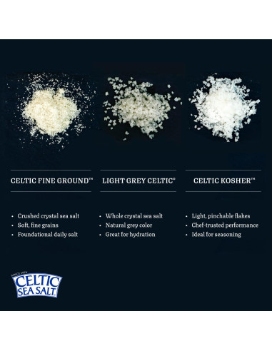 Sal Marina Celtic Sea Gris Claro 227 g Sin Refinar Cosechada a Mano