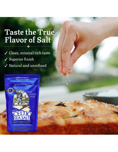 Sal Marina Celtic Sea Gris Claro 227 g Sin Refinar Cosechada a Mano