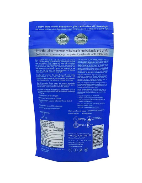 Sal Marina Celtic Sea Gris Claro 227 g Sin Refinar Cosechada a Mano