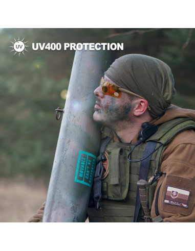 Gafas de Tiro XAegis con Estuche Antivaho UV400