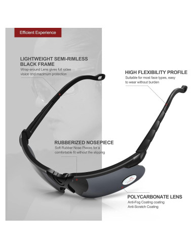 Gafas de Tiro XAegis con Estuche Antivaho Unisex